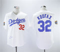 Custom Fan-Made Sandy Koufax Los Angeles Dodgers #32 White 1958 Throwback Baseball Jersey