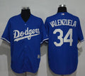 Custom Fan-Made Fernando Valenzuela Los Angeles Dodgers #34 Blue Baseball Jersey