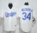 Custom Fan-Made Fernando Valenzuela Los Angeles Dodgers #34 White Baseball Jersey