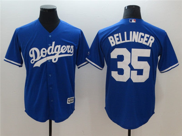 Custom Fan-Made Cody Bellinger Los Angeles Dodgers #35 Blue Baseball Jersey