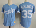 Custom Fan-Made Cody Bellinger Los Angeles Dodgers #35 Blue Throwback Baseball Jersey