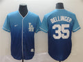 Custom Fan-Made Cody Bellinger Los Angeles Dodgers #35 Blue Baseball Jersey