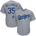 Custom Fan-Made Cody Bellinger Los Angeles Dodgers #35 Grey 2018 Baseball Jersey