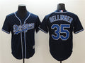 Custom Fan-Made Cody Bellinger Los Angeles Dodgers #35 Navy Baseball Jersey