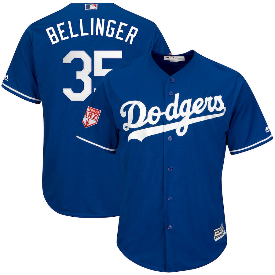 Custom Fan-Made Cody Bellinger Spring Training Los Angeles Dodgers #35 2019 Baseball Jersey