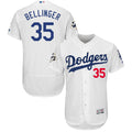 Custom Fan-Made Cody Bellinger Bound Los Angeles Dodgers #35 White 2017 Baseball Jersey