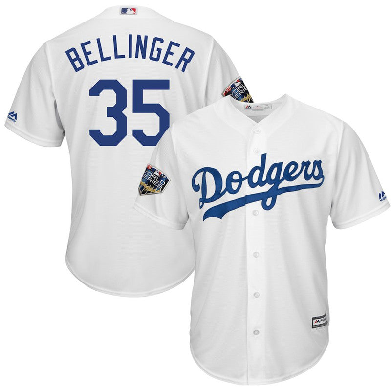 Custom Fan-Made Cody Bellinger Los Angeles Dodgers #35 White 2018 Baseball Jersey