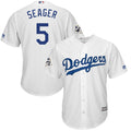 Custom Fan-Made Corey Seager Bound Los Angeles Dodgers #5 White 2017 Baseball Jersey