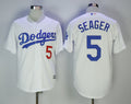 Custom Fan-Made Corey Seager Los Angeles Dodgers #5 White Baseball Jersey