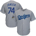 Custom Fan-Made Kenley Jansen Los Angeles Dodgers #74 Grey 2018 Baseball Jersey