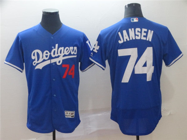 Custom Fan-Made Kenley Jansen Los Angeles Dodgers #74 Baseball Jersey