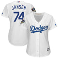 Custom Fan-Made Kenley Jansen Women Los Angeles Dodgers #74 White 2018 Baseball Jersey
