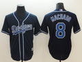 Custom Fan-Made Manny Machado Los Angeles Dodgers #8 Navy Baseball Jersey