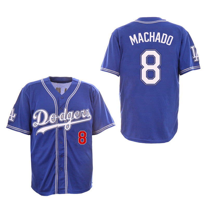 Custom Fan-Made Manny Machado Design Los Angeles Dodgers #8 Baseball Jersey