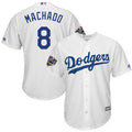 Custom Fan-Made Manny Machado Los Angeles Dodgers #8 White 2018 Baseball Jersey
