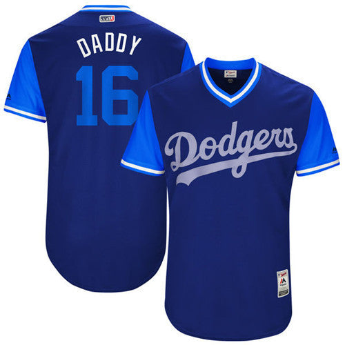 Custom Fan-Made Andre Ethier Daddy Royal 2017 Los Angeles Dodgers Baseball Jersey Los Angeles Dodgers 2017 Baseball Jersey
