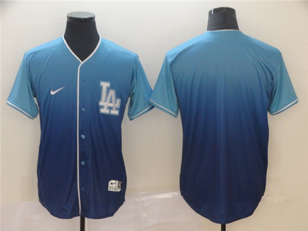 Custom Fan-Made Blue Los Angeles Dodgers Baseball Jersey Los Angeles Dodgers Blue Baseball Jersey