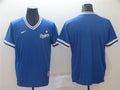 Custom Fan-Made Blue Throwback Los Angeles Dodgers Baseball Jersey Los Angeles Dodgers Blue Throwback Baseball Jersey