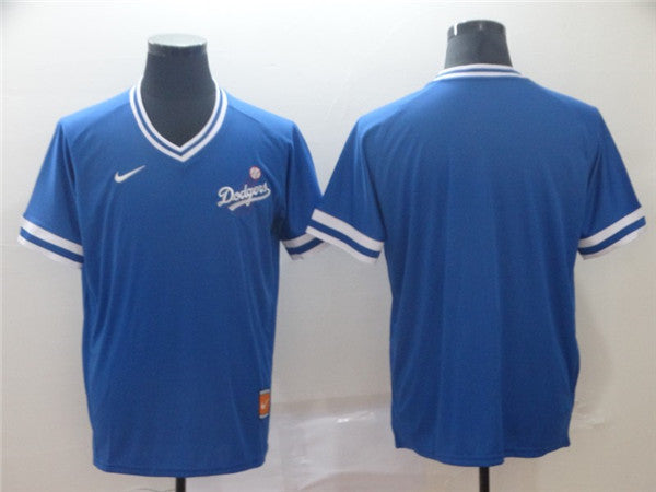 Custom Fan-Made Blue Throwback Los Angeles Dodgers Baseball Jersey Los Angeles Dodgers Blue Throwback Baseball Jersey