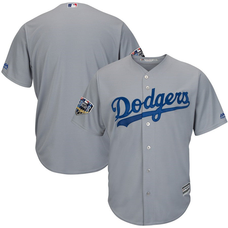 Custom Fan-Made Gray 2018 Los Angeles Dodgers Baseball Jersey Los Angeles Dodgers Grey 2018 Baseball Jersey