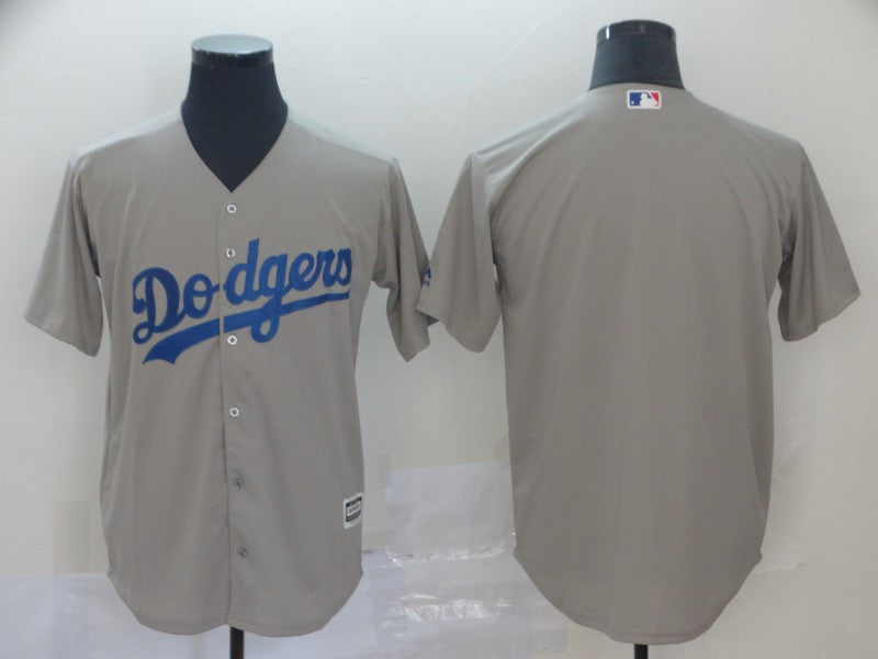 Custom Fan-Made Gray Los Angeles Dodgers Baseball Jersey Los Angeles Dodgers Grey Baseball Jersey