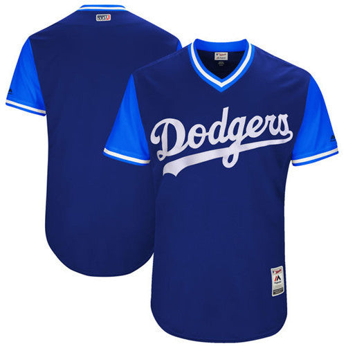 Custom Fan-Made Navy 2017 Los Angeles Dodgers Baseball Jersey Los Angeles Dodgers Navy 2017 Baseball Jersey