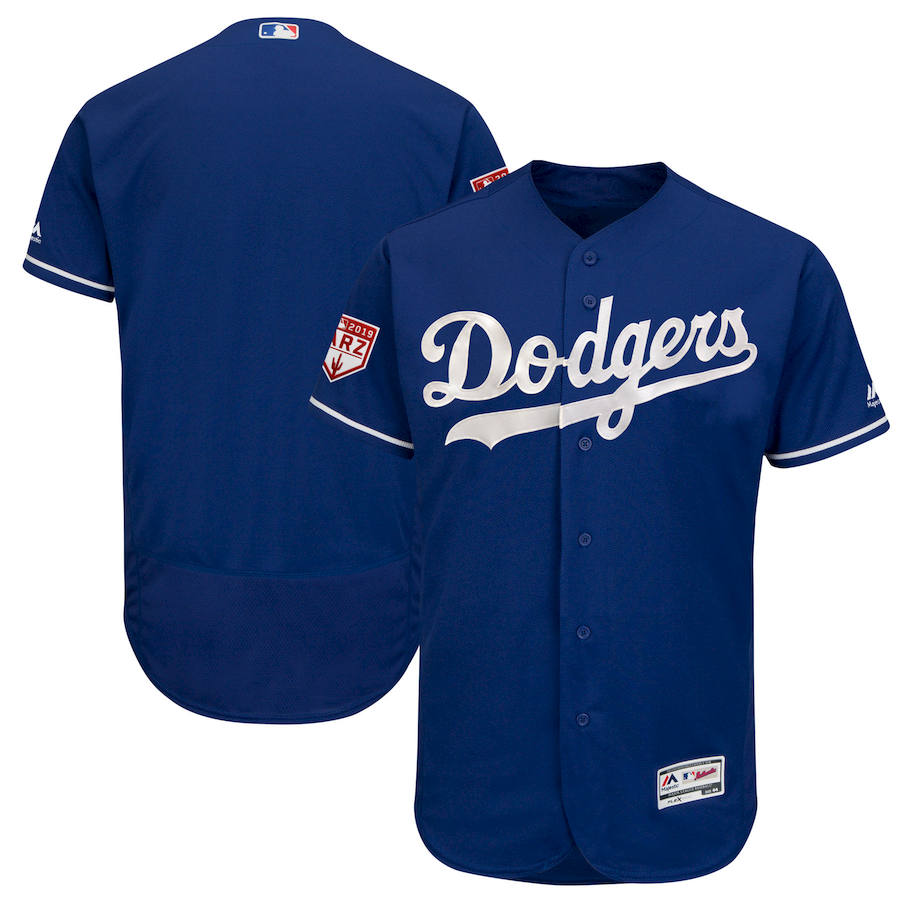 Custom Fan-Made Spring Training Royal 2019 Los Angeles Dodgers Baseball Jersey Los Angeles Dodgers 2019 Baseball Jersey