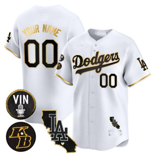 Custom gold baseball jersey detail | GameDay Jerseys