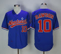 Custom Fan-Made Andre Dawson Batting Style #10 Blue Baseball Jersey