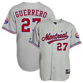 Custom Fan-Made Vladimir Guerrero Style #27 Grey Baseball Jersey