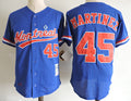 Custom Fan-Made Pedro Martinez Batting Style #8 Blue Baseball Jersey