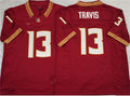 F.State Seminoles #13 Jordan Travis Red 2023 F.U.S.E Stitched College Jerseys