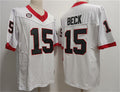 G.Bulldogs #15 Carson Beck White Stitched Jersey College Jerseys