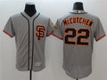 Custom Fan-Made Andrew McCutchen San Francisco Giants #22 Grey Baseball Jersey