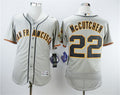 Custom Fan-Made Andrew McCutchen San Francisco Giants #22 Grey Baseball Jersey