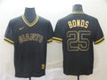 Custom Fan-Made Barry Bonds San Francisco Giants #25 Black Baseball Jersey