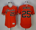 Custom Fan-Made Barry Bonds San Francisco Giants #25 Orange 1978 Throwback Turn Back Clock Edition Baseball Jersey