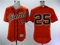 Custom Fan-Made Barry Bonds San Francisco Giants #25 Orange Baseball Jersey