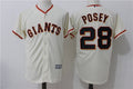 Custom Fan-Made Buster Posey San Francisco Giants #28 Baseball Jersey