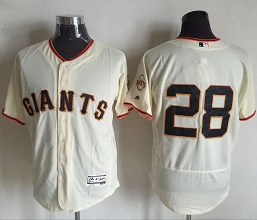 Custom Fan-Made Buster Posey San Francisco Giants #28 Baseball Jersey