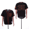 Custom Fan-Made Brandon Carwford San Francisco Giants #35 Black Baseball Jersey