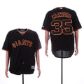 Custom Fan-Made Brandon Carwford San Francisco Giants #35 Black Baseball Jersey