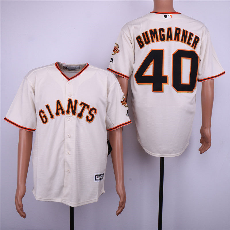Custom Fan-Made Madison Bumgarner San Francisco Giants #40 Baseball Jersey