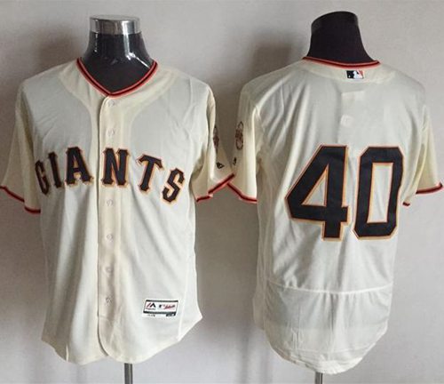 Custom Fan-Made Madison Bumgarner San Francisco Giants #40 Baseball Jersey