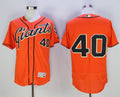 Custom Fan-Made Madison Bumgarner San Francisco Giants #40 Orange Baseball Jersey