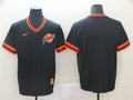 Custom Fan-Made Black Throwback San Francisco Giants Baseball Jersey San Francisco Giants Black Throwback Baseball Jersey