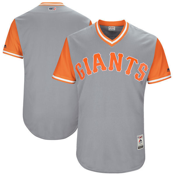 Custom Fan-Made Gray 2017 San Francisco Giants Baseball Jersey San Francisco Giants Grey 2017 Baseball Jersey