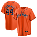 H.Astros #44 Yordan 隆搂隆茅lvarez Player Orange Alternate Replica Baseball Jerseys