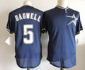 Custom Fan-Made Jeff Bagwell Houston Astros #5 Navy Throwback Baseball Jersey