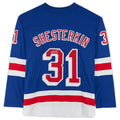 NY.Rangers #31 Igor Shesterkin Fanatics Authentic Autographed Blue Fanatics Breakaway Jersey Stitched American Hockey Jerseys